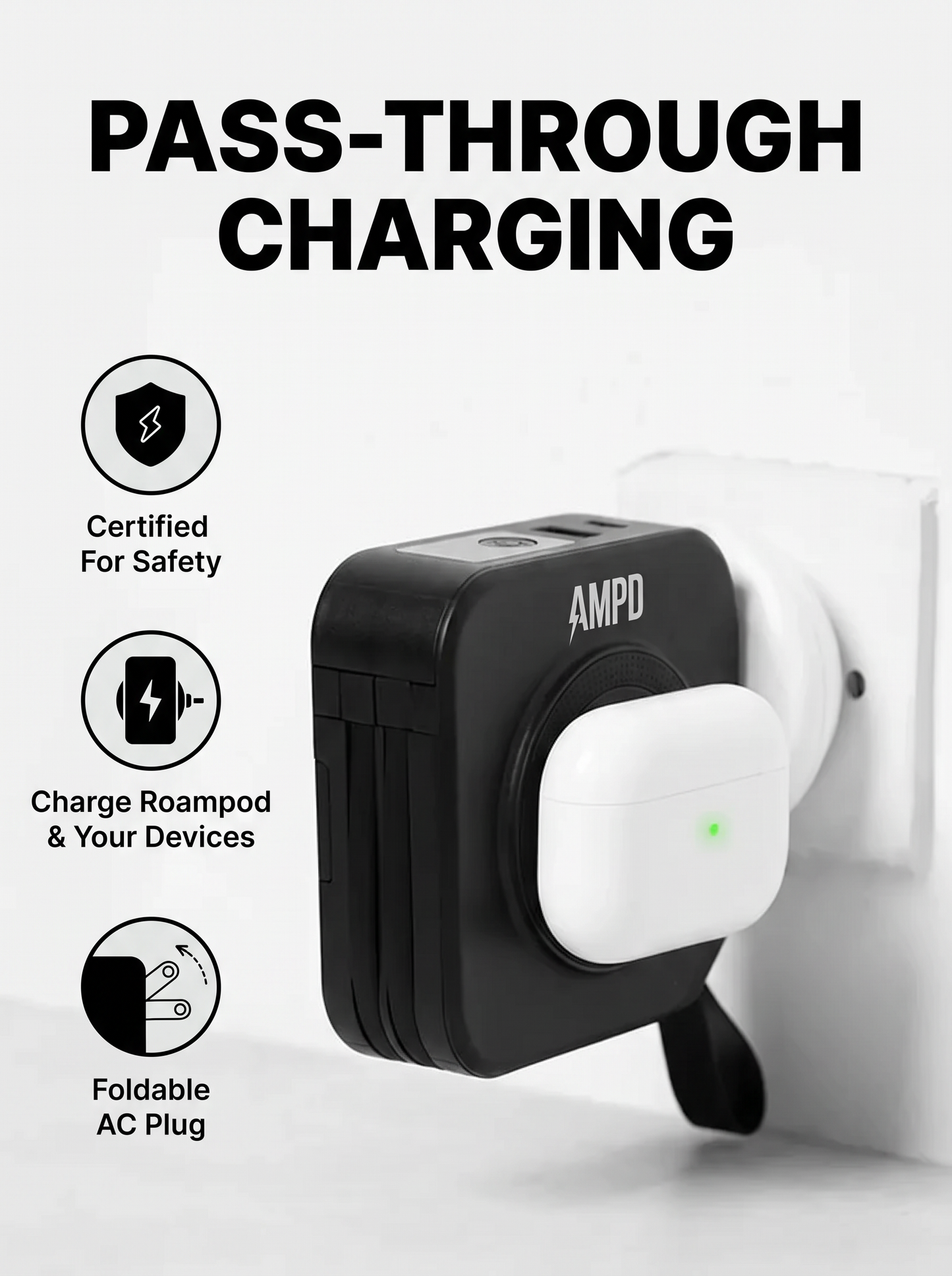 AMPD Roam Pod (5-In-1 Travel Charger) 30% OFF SALE ENDS SOON