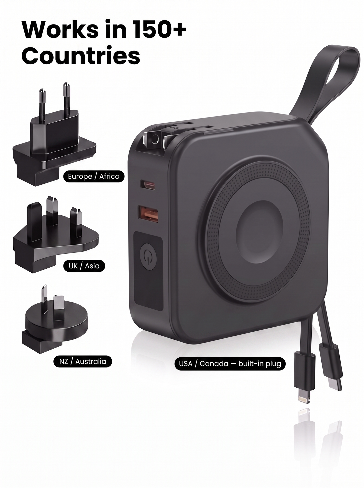 AMPD Roam Pod (5-In-1 Travel Charger) 30% OFF SALE ENDS SOON
