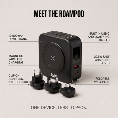 AMPD Roam Pod (5-In-1 Travel Charger) 40% OFF SALE ENDS SOON