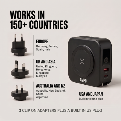 AMPD Roam Pod (5-In-1 Travel Charger) 40% OFF SALE ENDS SOON